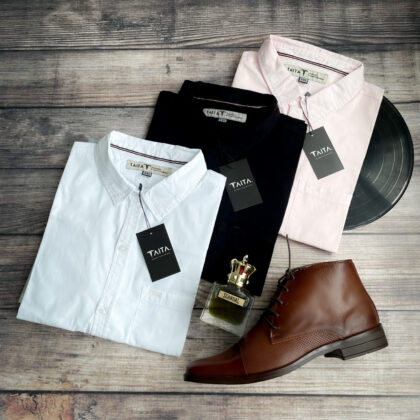 Camisa manga corta tallas grandes para hombre – Algodón | TAITA