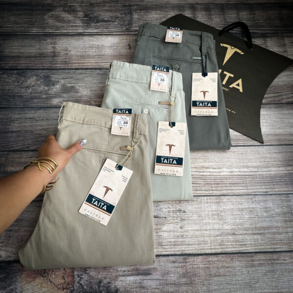 Pantalón Gabardina Hombre Drill Premium Textura Diamante | Colección Andes TAITA T50