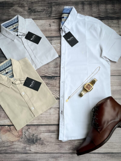 Camisa Andes Algodón – Camisa elegante manga corta para hombre | TAITA