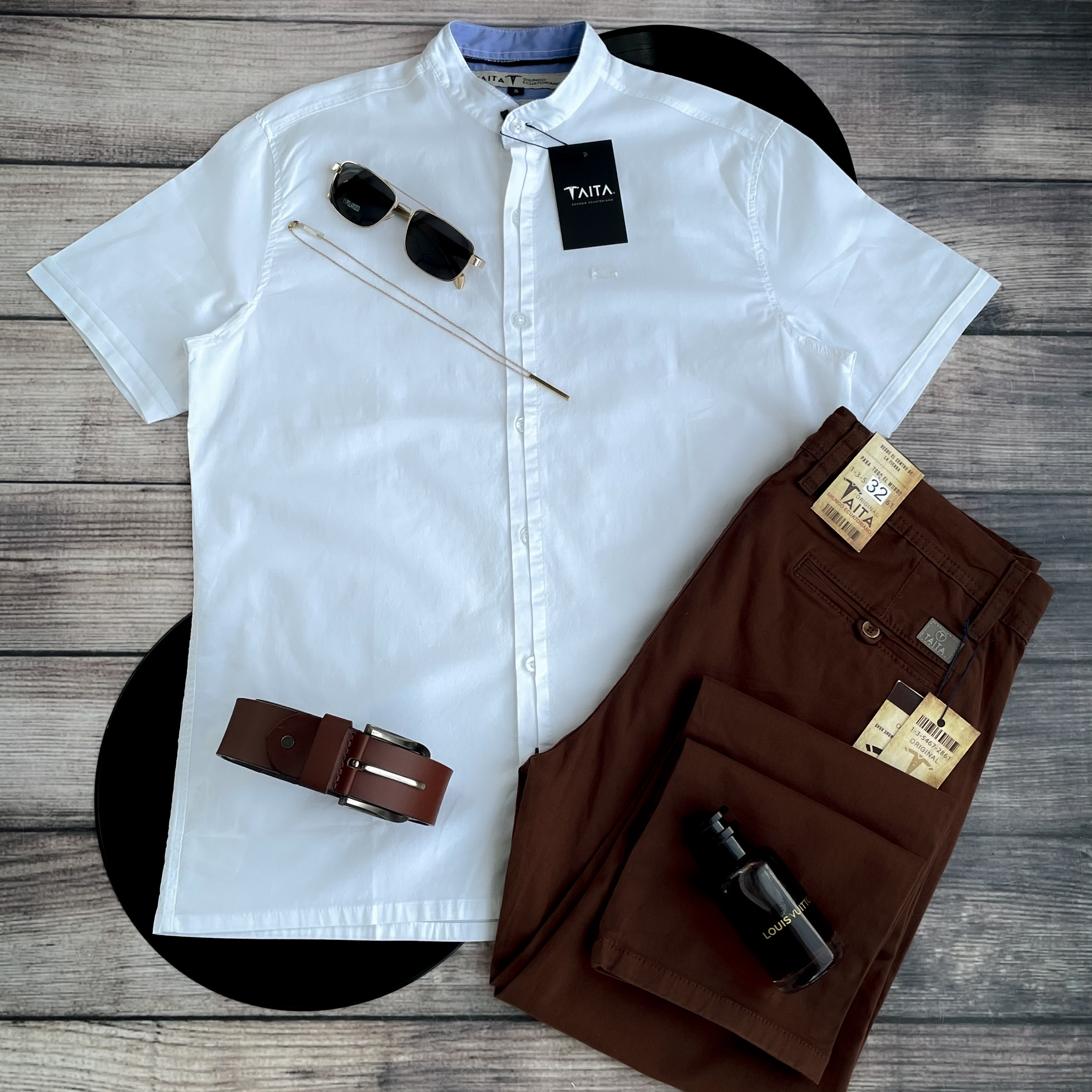 Camisa Manga Corta Premium Cuello Mao ANDES - Imagen 4