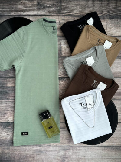 Camiseta Premium Texturizada de Rayas ANDES