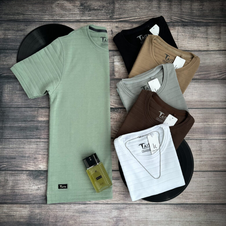 Camiseta Premium Texturizada de Rayas ANDES