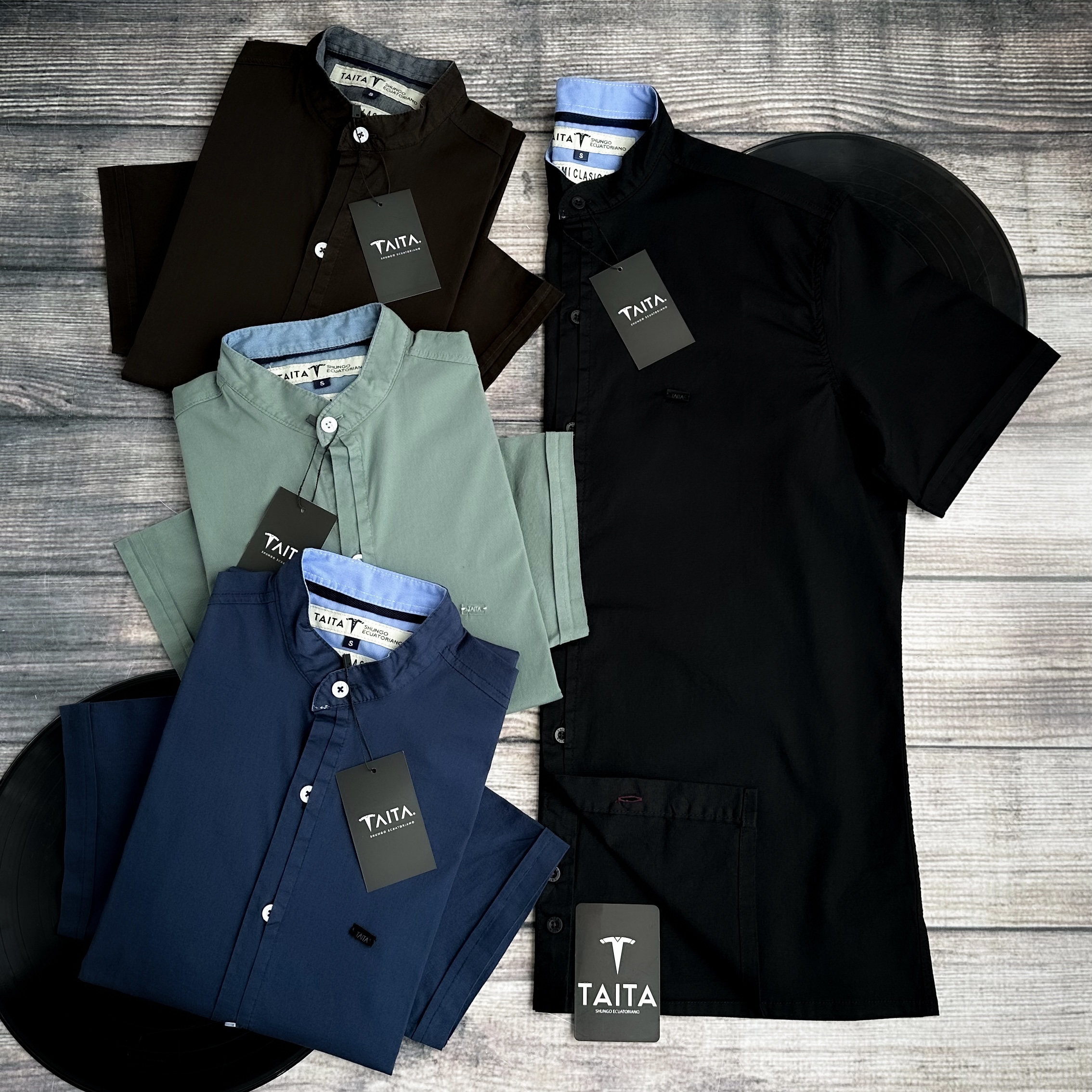 Camisa Manga Corta Premium Cuello Mao ANDES - Imagen 2