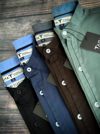 Camisa Manga Corta Premium Cuello Mao ANDES
