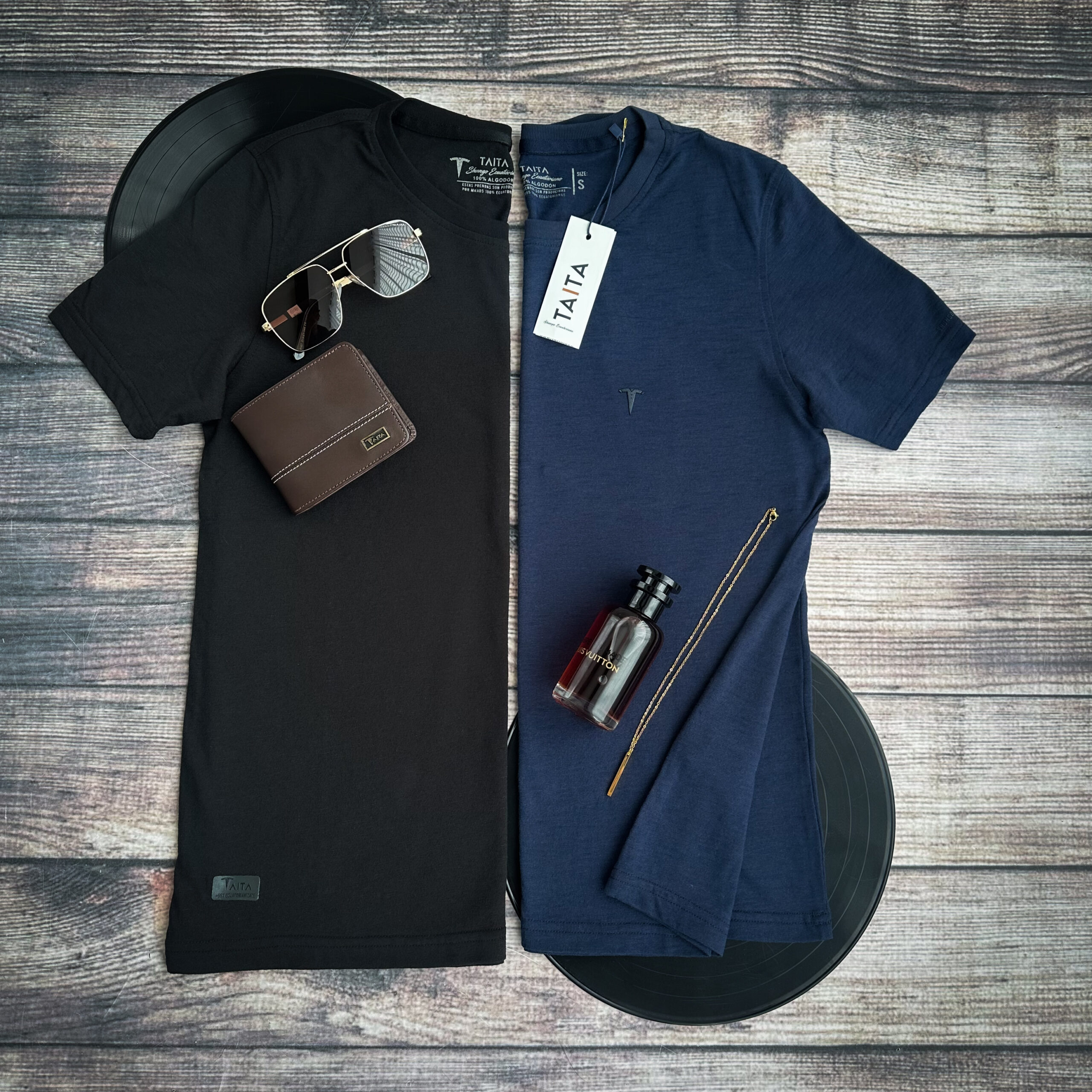 Camiseta Labrada Crepé Cuello Redondo ANDES
